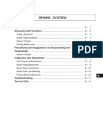 Brake System: Specifications Structure and Functions