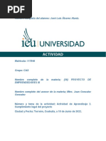 Actividad de Aprendizaje 2. Cumplimiento Legal Del Proyecto José Luis Alvarez Alaniz