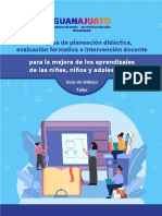 Guía de Trabajo. Taller Principios de Planeación Didáctica, Evaluación Formativa e Intervención Docente 2021