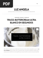 Truco - Buttercream Ultra Blanco en Segundos - Luz Angela