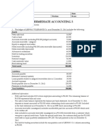 Intermediate Accounting 3: Name: Date: Professor: Section: Score