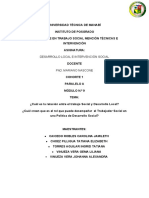 Desarrollo Local y El Rol de Trabajo Social Final