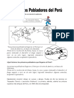 Ficha Primeros Pobladores Del Peru