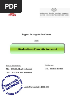 Rapport de Stage Realisation Dun Site Intranet A Ocp