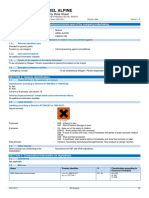 Ariel Alpine: Safety Data Sheet