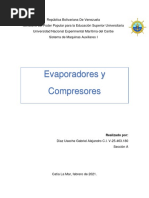 Evaporadores y Compresores