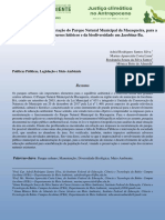 88 - A Importancia Da Reestruturacao Do Parque Natural Municipal Da Macaqueira para A Conservacao Dos Recursos Hidricos e Da Biodiversidade em