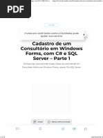 Cadastro de Um Consultório em Windows Forms, Com C# e SQL Server - Parte 1