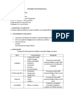 Formato Informe Psicopedagogico