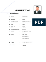 CV Ronald Ultimo (Actualizado) - 1 Parte