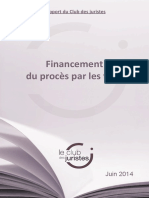 CDJ - Rapport - Financement Procès Par Les Tiers - Juin 2014