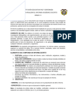 Modelo Informe Academico Grado 11