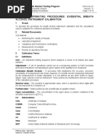 Standard Operating Procedures: Evidential Breath Alcohol Instrument Calibration