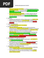 Distributorship Agreements Checklist