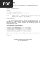 Carta Colegio Armando Ruiz