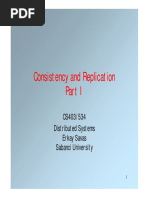 Consistency and Replication: CS403/534 Distributed Systems Erkay Savas Sabanci University