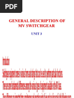 General Description of MV Switchgear: Unit 3