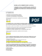 Gabarito Legislação e Direito Educacional