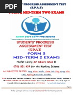 f3 Mid Term 2 Exams S.P.A.T