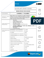 Ficha Tecnica Resina Epóxica Sayer E-4000