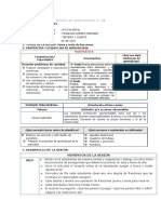 Sesión de Aprendizaje Matematica