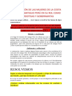 Resolvemos: Participación de Las Mujeres de La Costa Norte Del Antiguo Perú en Su Rol Como Sacerdotisas Y Gobernantas