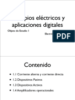 Principios Eléctricos y Aplicaciones Digitales. Objeto de Estudio 1 Electrónica Analógica