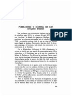 Puritanismo y Cultura en Los Estados Unidos