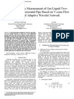 Mass Flow Rate Measurement of Gas/Liquid Two-Phase Flow in Horizontal Pipe Based On V-Cone Flow Meter and Adaptive Wavelet Network