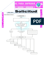 Ficha La Solicitud para Quinto de Primaria