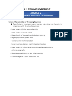 Module 2 - Comparative Economic Development Key Points