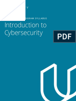 Introduction To Cybersecurity: Nanodegree Program Syllabus