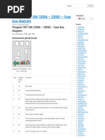 Peugeot 307 SW (2006 - 2008) - Fuse Box Diagram - Auto Genius