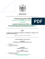 Companies Act 28 of 2004