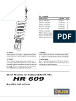 Shock Absorber For HONDA CBR250R HRC: Note! Note!