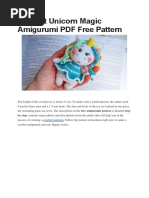 Crochet Unicorn Magic Amigurumi PDF Free Pattern