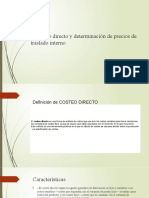 Costeo Directo y Determinación de Precios de Transferencia Interna