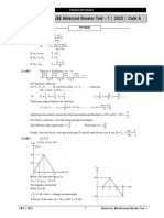 2022-JEE Advanced Booster Test-1 Solutions