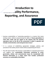 Topic 13-An Introduction To Sustainability Performance, Reporting, and Assurance