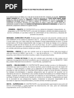 Modelo Contrato Prestacion Servicios