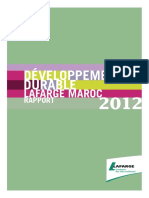 LAFARGE MAROC RAPPORT devELOPPEMEnT duRA