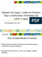 Sales, Portainjertos y Huella Hídrica - Bernardo Lira