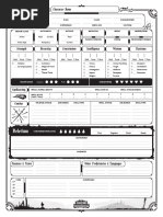 Dungeons of Drakkenhiem Character Sheet - Black PRINT