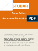 Aeromoça e Comissário de Bordo - Apostila 1