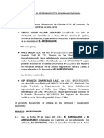 Addenda #01 Al Contrato de Arrendamiento Chambi