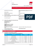 SECTION 1: Identification of The Substance/mixture and of The Company/ Undertaking