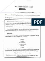 Rathus Assertive Scale Questionnaire