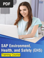 SAP Environment, Health, and Safety (EHS)