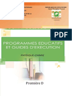 Programme Educatif 1ère D