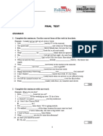 Final Test - EF Pre-Intermediate